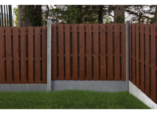 Round Top Hit and Miss Fence Panel