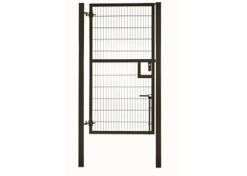 Commercial Black Pedestrian Gate 1.2m x 2.4m