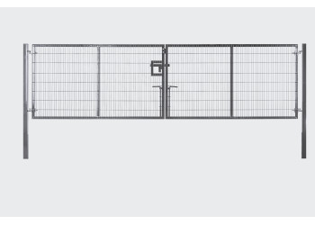 Commercial Double Black Gate 6.0m x 1.7m