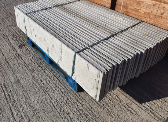 Double Sided Rockface Concrete Panel 1.83m x 300mm